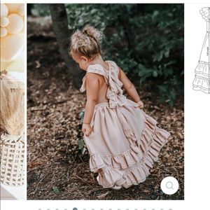 Bailey’s Blossoms 5T Nelli Ruffle Maxi Dress in Champagne